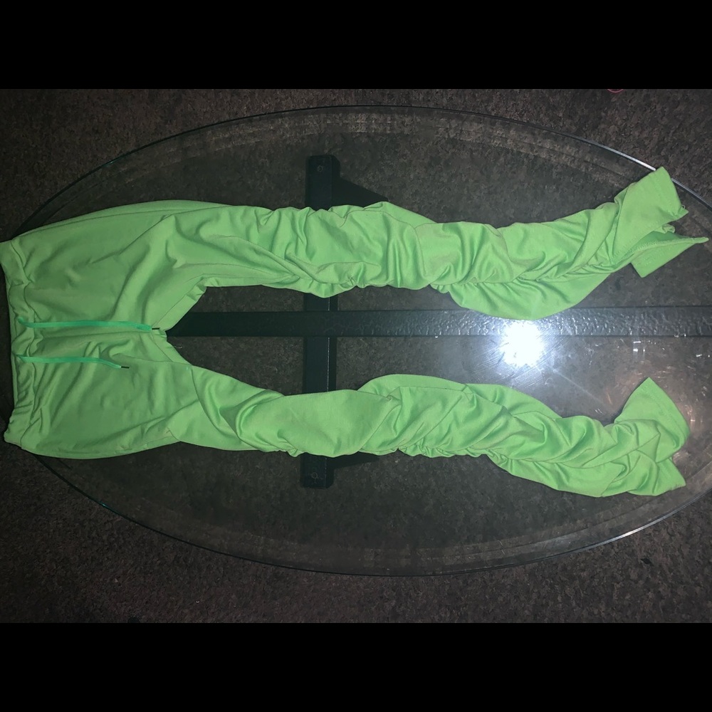 Green stacked leggings - XL